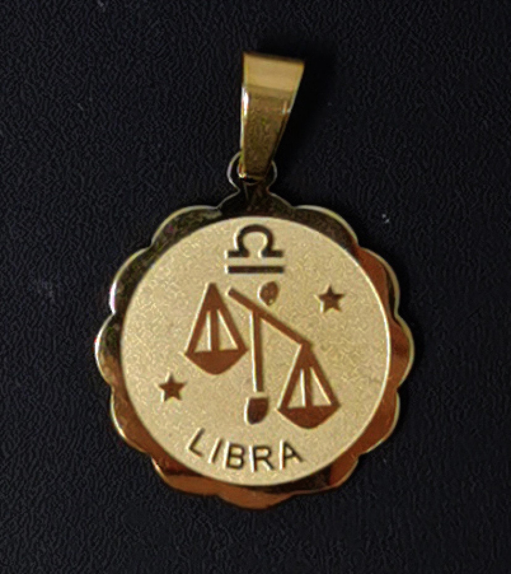 1x Zodiac Charm • Gold Stainless Steel • Astrology Zodiac Symbol Charms • Simple • 22mm diameter Round Coin Pendant for Horoscope Necklace,