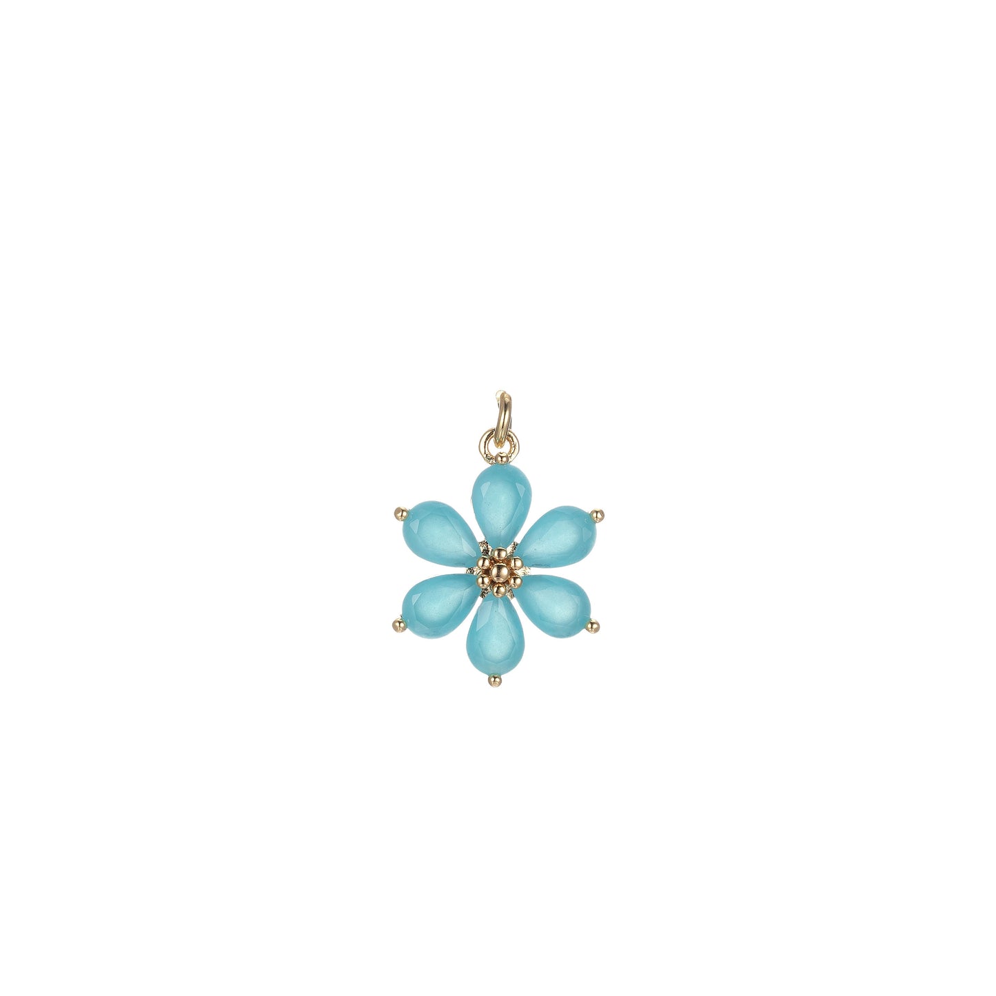 1x Dainty Daisy Flower Charm 17mm x 11mm, Arcylic Glass Floral Charm for Jewelry Making ,Pendant Necklace Bracelet Earring DIY BULK E848
