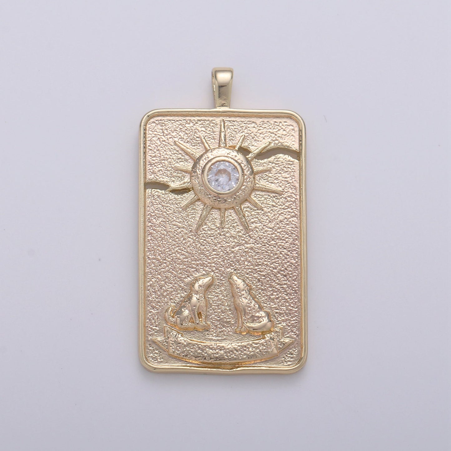 1x 14k Gold Filled Tarot Card Charm - The Sun, Star, Moon, World Sign Pendant Amulet Jewelry for Necklace Component Supply pdgf 1795-1800