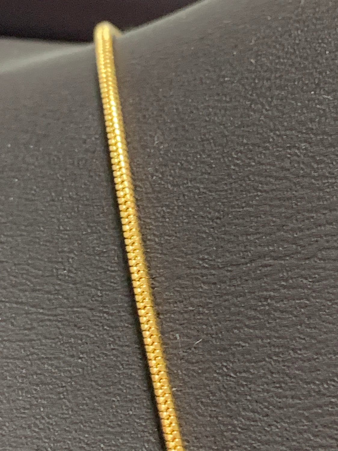 1pc 23.6'' Ready to Use Gold Cocoon Necklace Chain, Layer Snake Chain Dainty Necklace, For Pendant Charm Necklace Making, WA-231