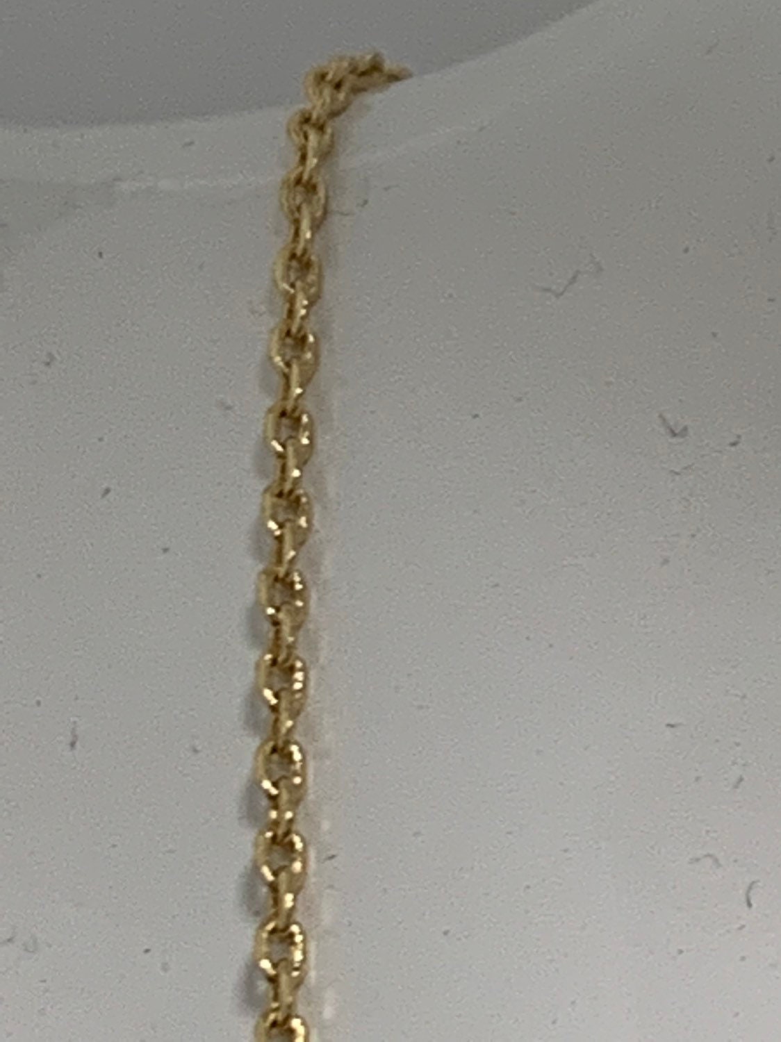 1pc 17.7'' Ready to Use 14K Gold Thin Rolo Necklace Chain, Layering Rolo Chain Dainty Necklace, For Pendant Charm Necklace, CN-341