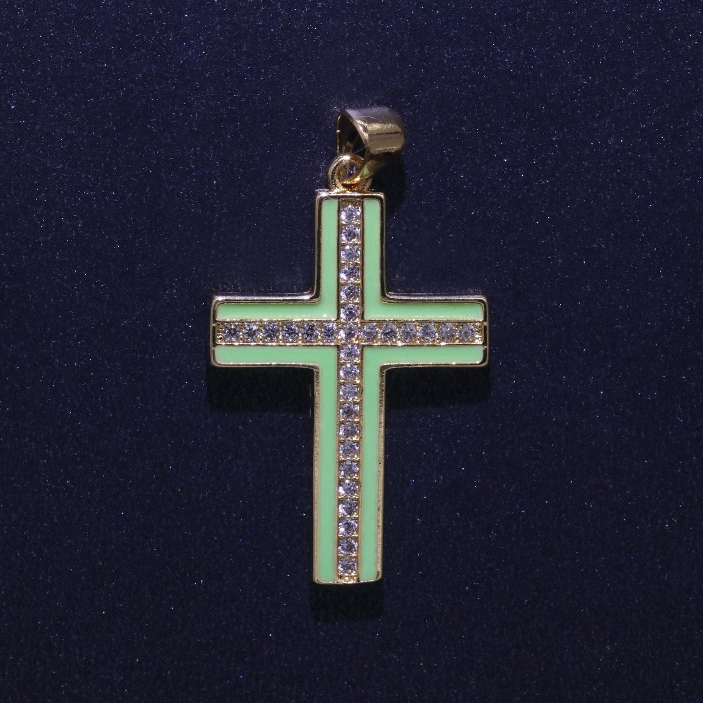 Multi Color Cubic Cross Pendant,Enamel CZ Charm,Earrings Bracelet Necklace Charm,pdgf 2231, J286 - J295