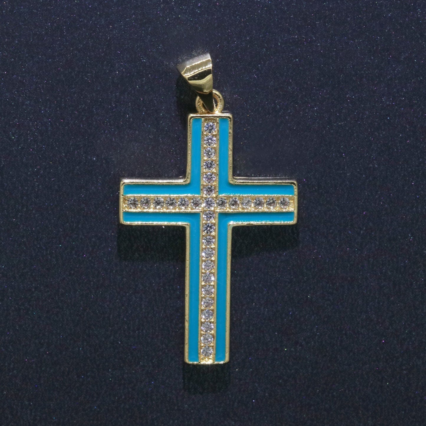 Multi Color Cubic Cross Pendant,Enamel CZ Charm,Earrings Bracelet Necklace Charm,pdgf 2231, J286 - J295
