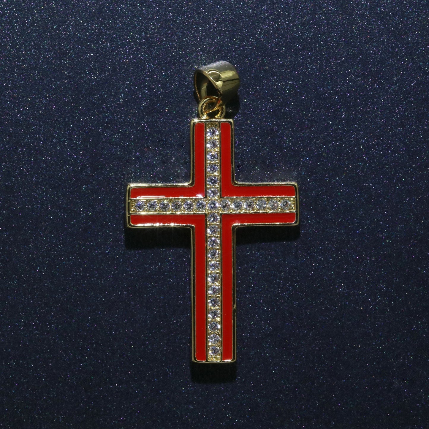 Multi Color Cubic Cross Pendant,Enamel CZ Charm,Earrings Bracelet Necklace Charm,pdgf 2231, J286 - J295