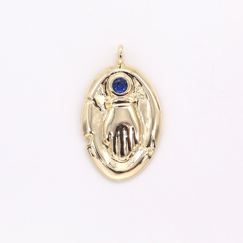 Dainty Gold Hand Charm Palm Rustic Medallion Luck Sign Pendant Hand Gesture Charm Pendant for Necklace Bracelet Earring Supply-411,414
