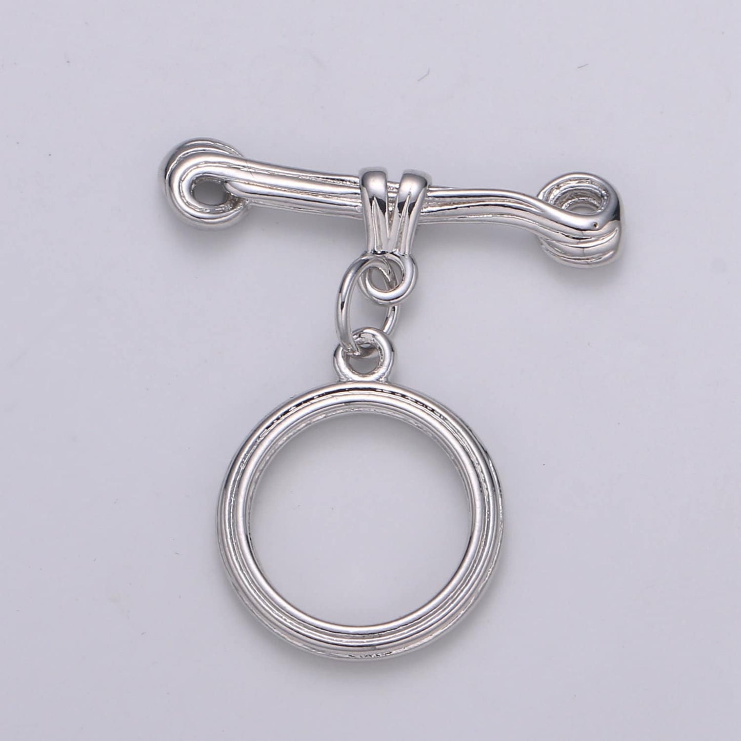 1pc Both sided design Gold Toggle Clasp with jump ring chose color-Gold, Rose Gold Black, Silver OT Clasp for Jewelry Making Supply sup-1141
