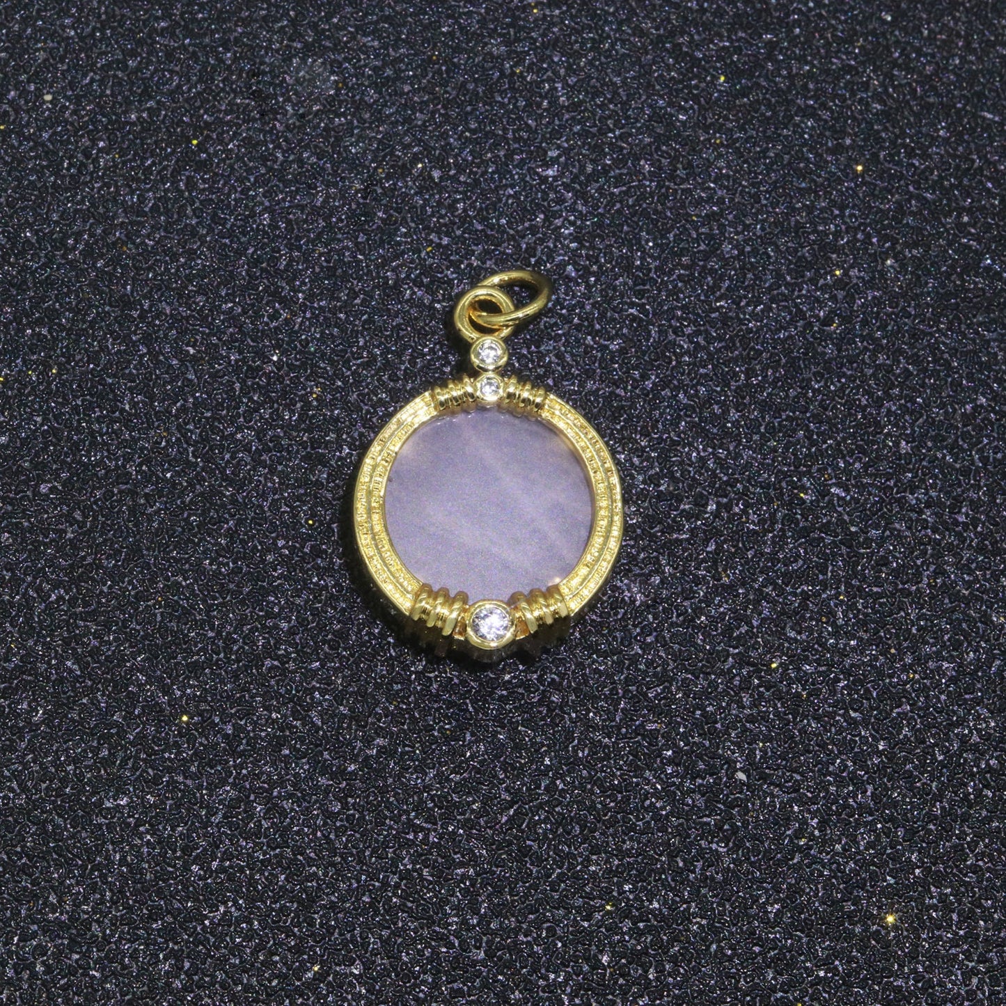 Natural Gemstone charms, 15.2mm Round Coin pendant, Gold Filled pendant Onyx, Malachite, Quartz, Amethyst, Amazonite, Rubi Previous Stone