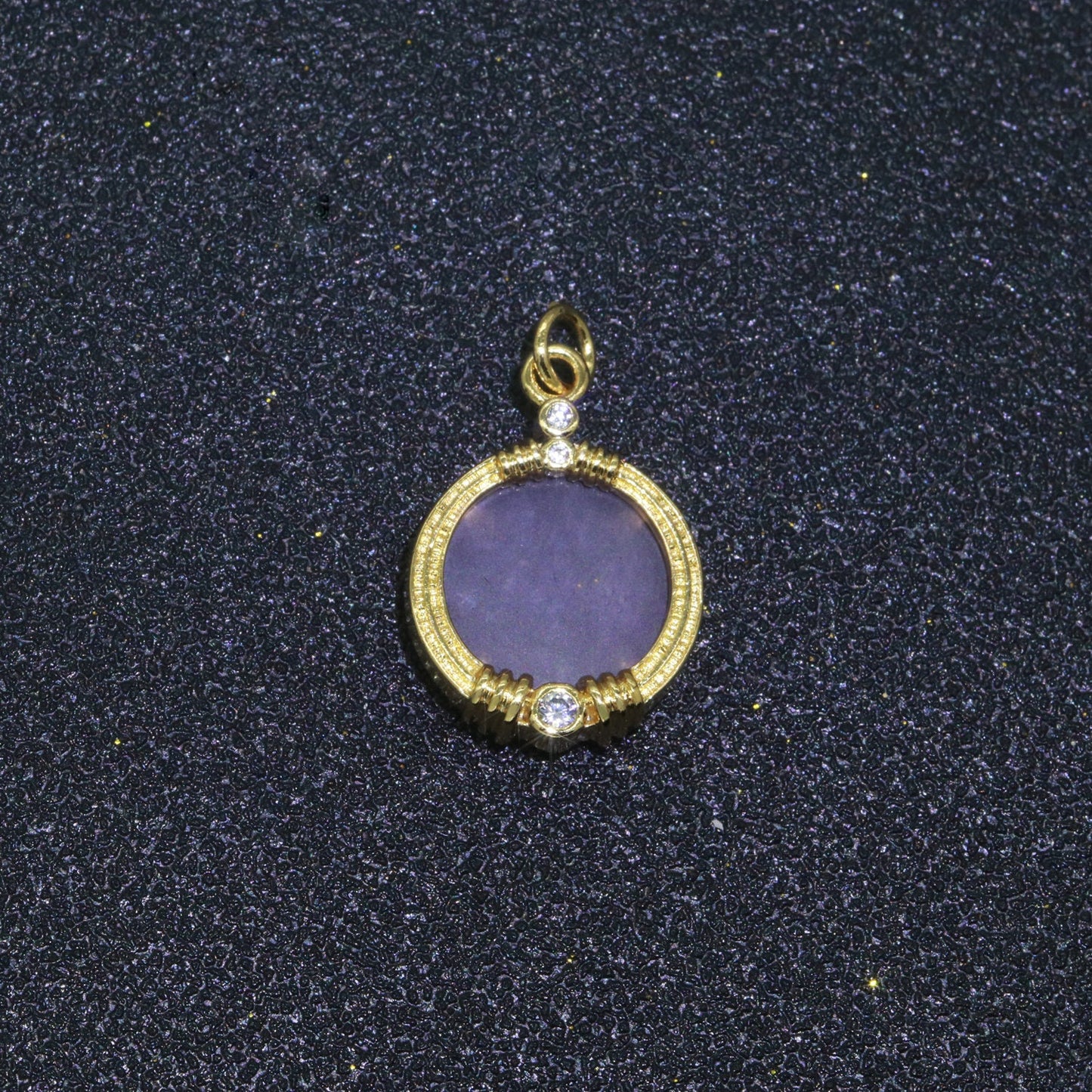 Natural Gemstone charms, 15.2mm Round Coin pendant, Gold Filled pendant Onyx, Malachite, Quartz, Amethyst, Amazonite, Rubi Previous Stone