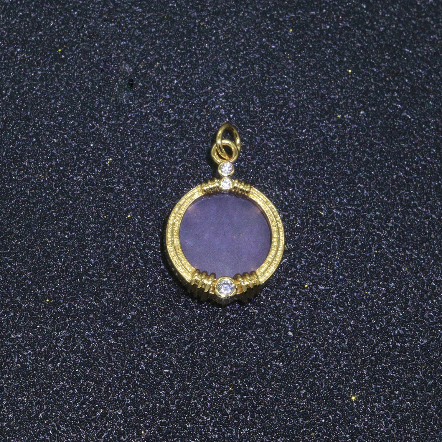 Natural Gemstone charms, 15.2mm Round Coin pendant, Gold Filled pendant Onyx, Malachite, Quartz, Amethyst, Amazonite, Rubi Previous Stone