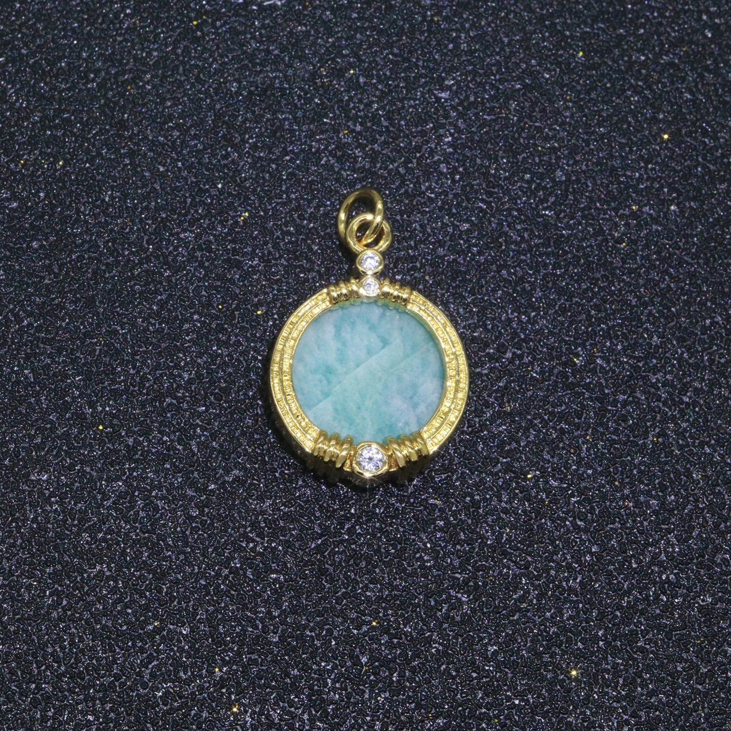 Natural Gemstone charms, 15.2mm Round Coin pendant, Gold Filled pendant Onyx, Malachite, Quartz, Amethyst, Amazonite, Rubi Previous Stone