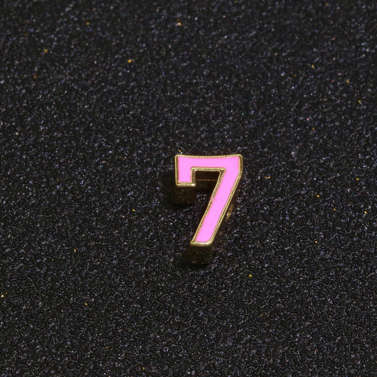 Gold Enamel Number Bead charm Personalized Beaded Colorful Bracelet Custom Year Age Beaded Bracelet for Jewelry Making Supply 8mm,10mm