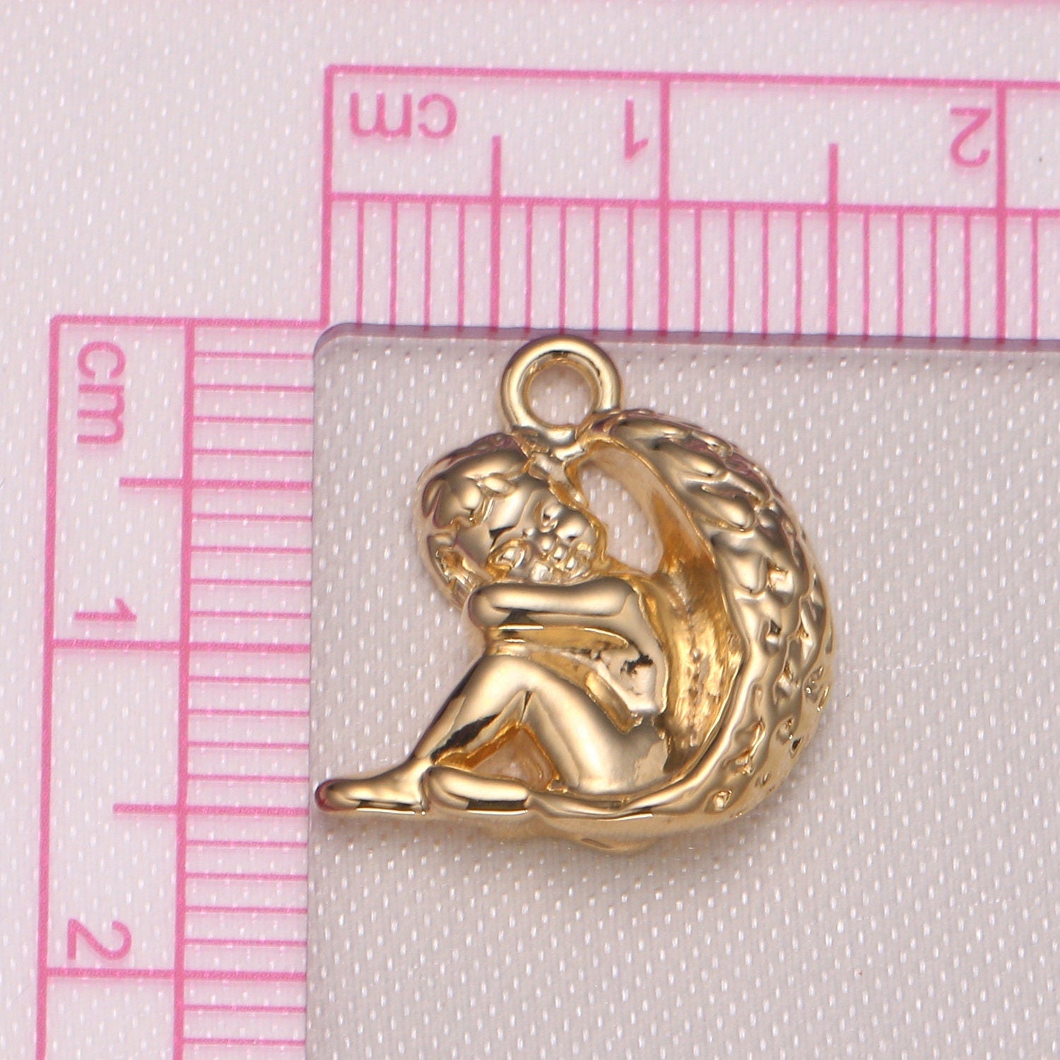 Mini Angel Charm Cherub Charm Micro Pave Cz Baby charm for Jewelry Making -1004