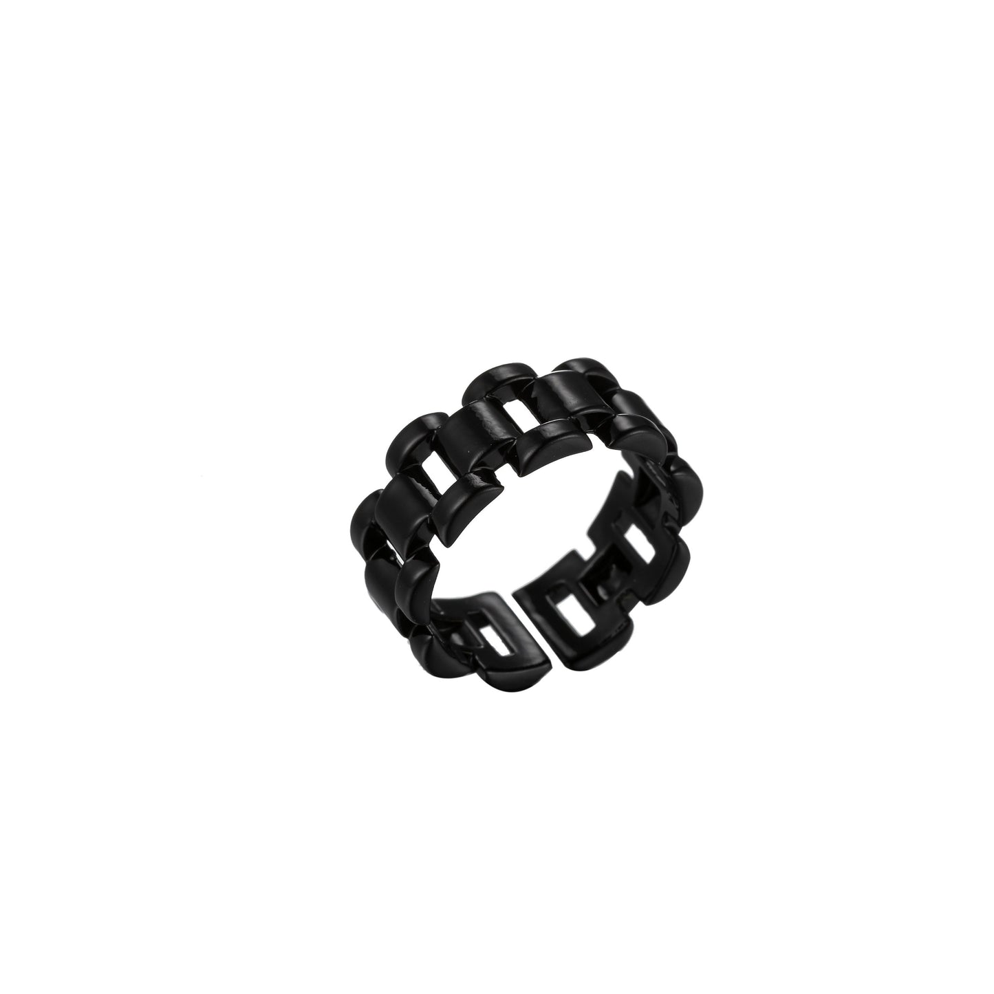 1x Chunky Y2K style retro ring Open Adjustable Colorful Watch Chain Link ring Summer Trend Rings Neon Enamel Chain for Fun Stackable Jewelry