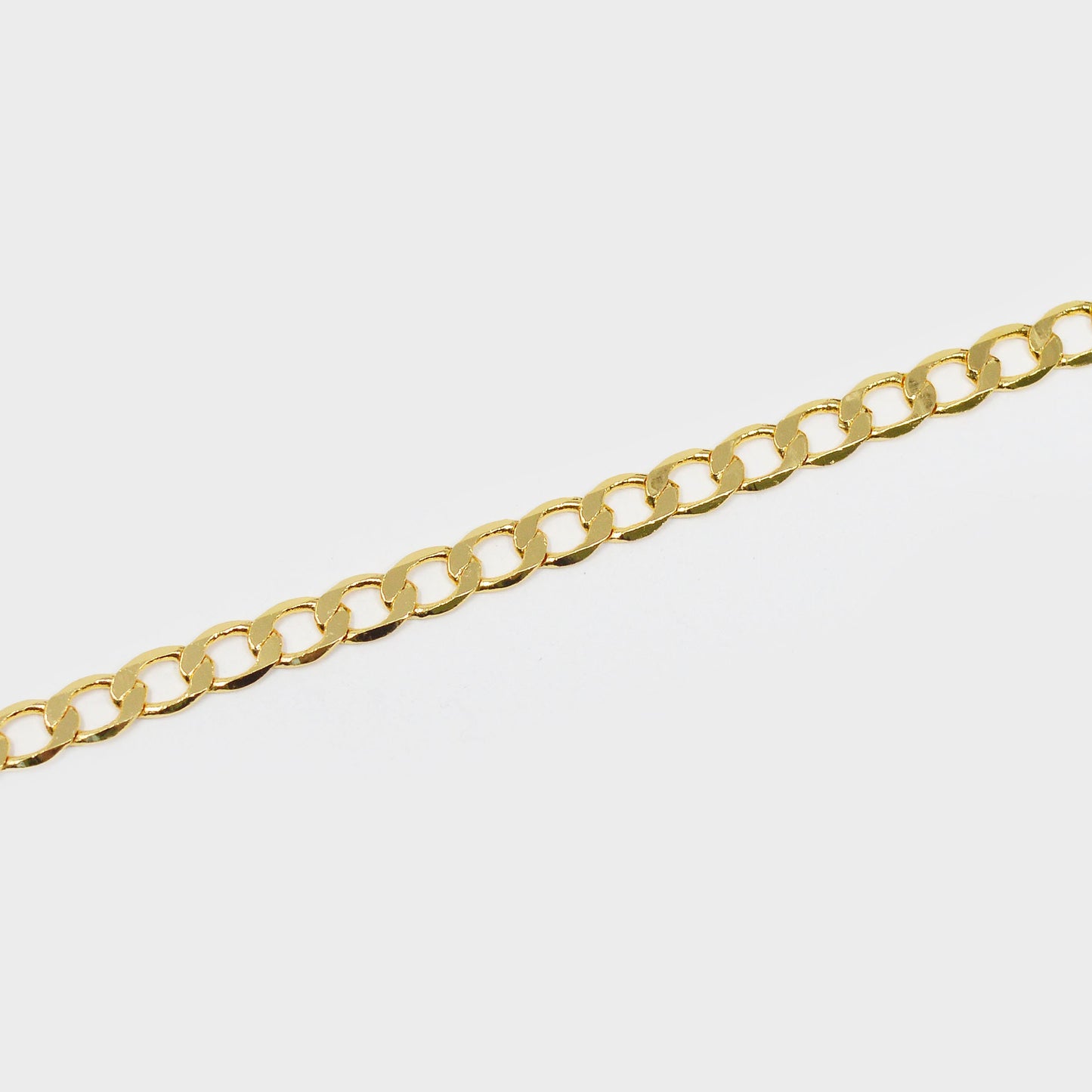 Cuban Gold 4.5mmx7.2mm, CMiami Curb Chain by Yard, Cuban Curb Chain, Wholesale bulk Roll Chain for DIY Craft, Thicks 0.7mm,Roll-430