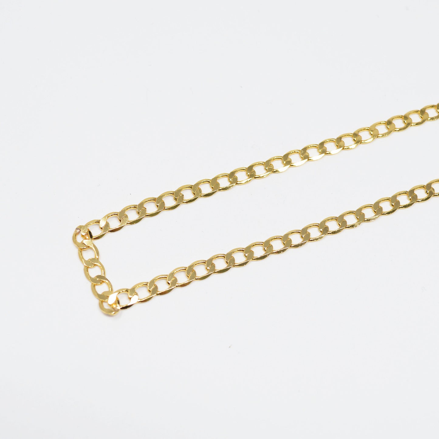 Cuban Gold 4.5mmx7.2mm, CMiami Curb Chain by Yard, Cuban Curb Chain, Wholesale bulk Roll Chain for DIY Craft, Thicks 0.7mm,Roll-430