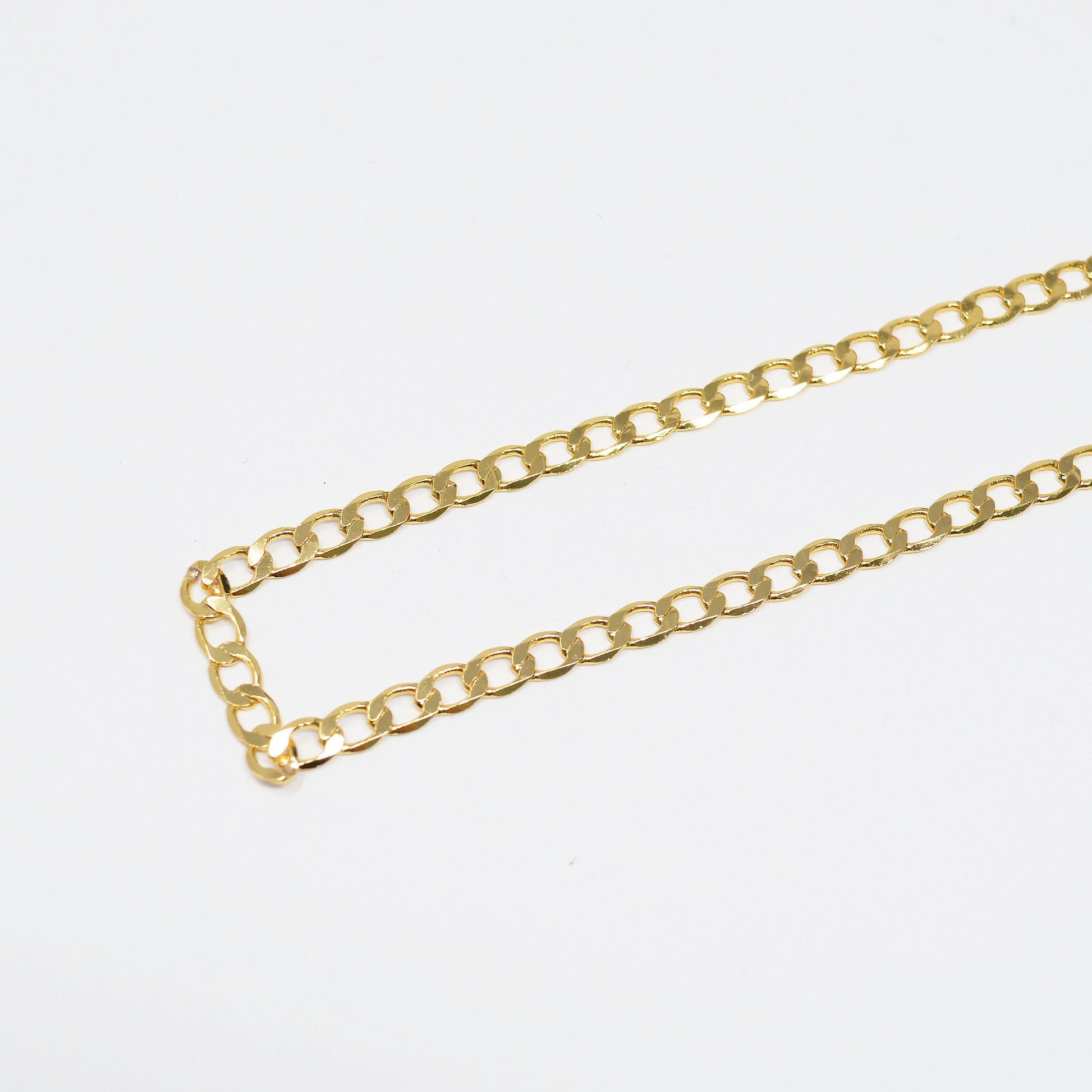 Cuban Gold 4.5mmx7.2mm, CMiami Curb Chain by Yard, Cuban Curb Chain, Wholesale bulk Roll Chain for DIY Craft, Thicks 0.7mm,Roll-430