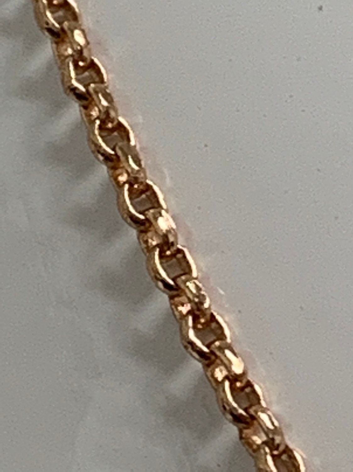 1pc 17.5'' Ready to Use Pinkist Gold Thin Rolo Necklace Chain, Layering Rolo Chain Dainty Necklace, For Pendant Charm Necklace Making,303