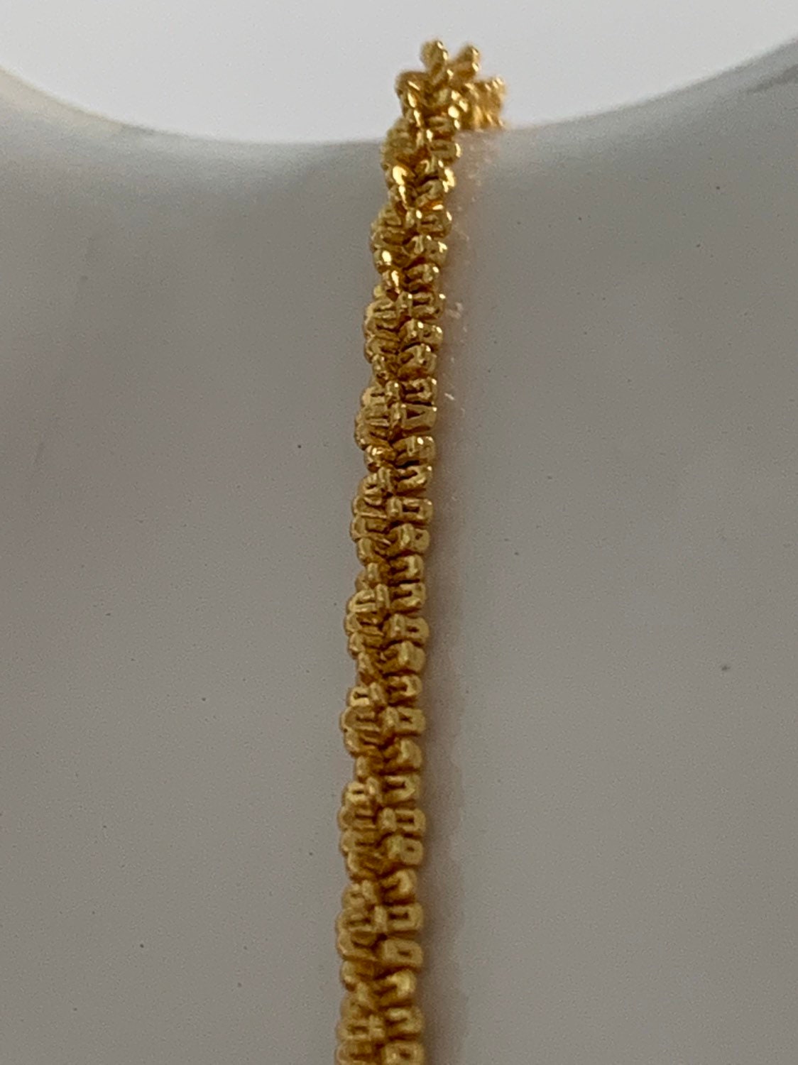 1pc 19.5'' Ready to Use Gold Singapore Necklace Chain, Layer Twisted Chain Dainty Necklace, Unique For Pendant Charm Necklace Making,304