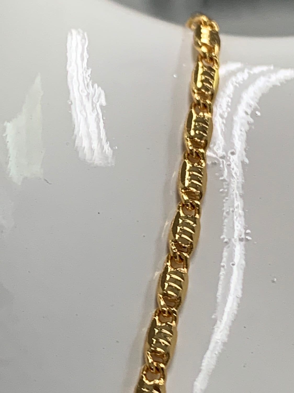 1pc Dainty 17.0'' Ready to Use Gold Unique Necklace Chain, Plate Lock Chain Delicate Necklace, Perfect for Pendant Necklace, 332