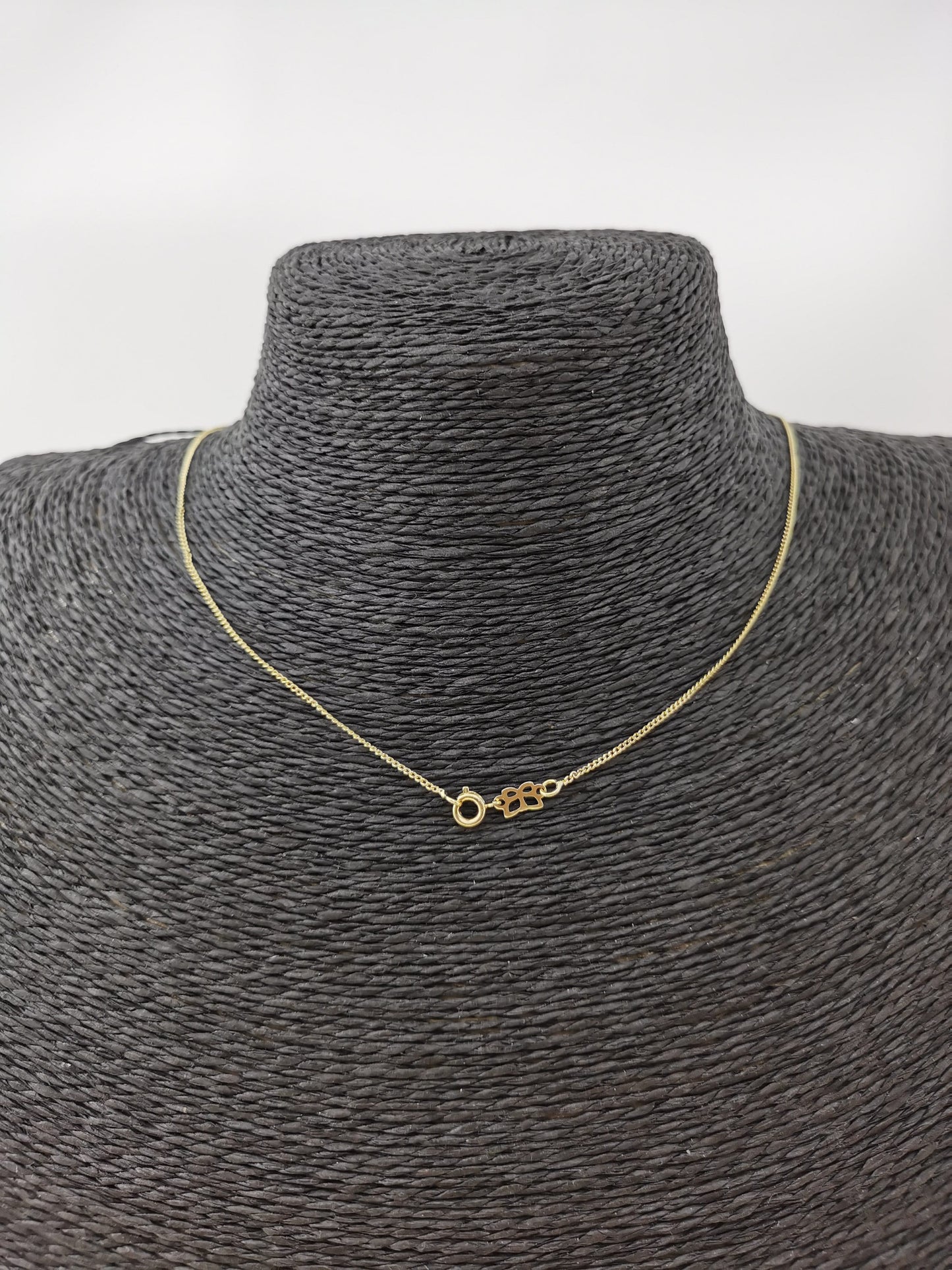 1pc17.5'' Ready to Use Gold Cuban Curb Necklace Chain, Layering Curb Chain Dainty Necklace,For Pendant Charm Necklace Making, 356