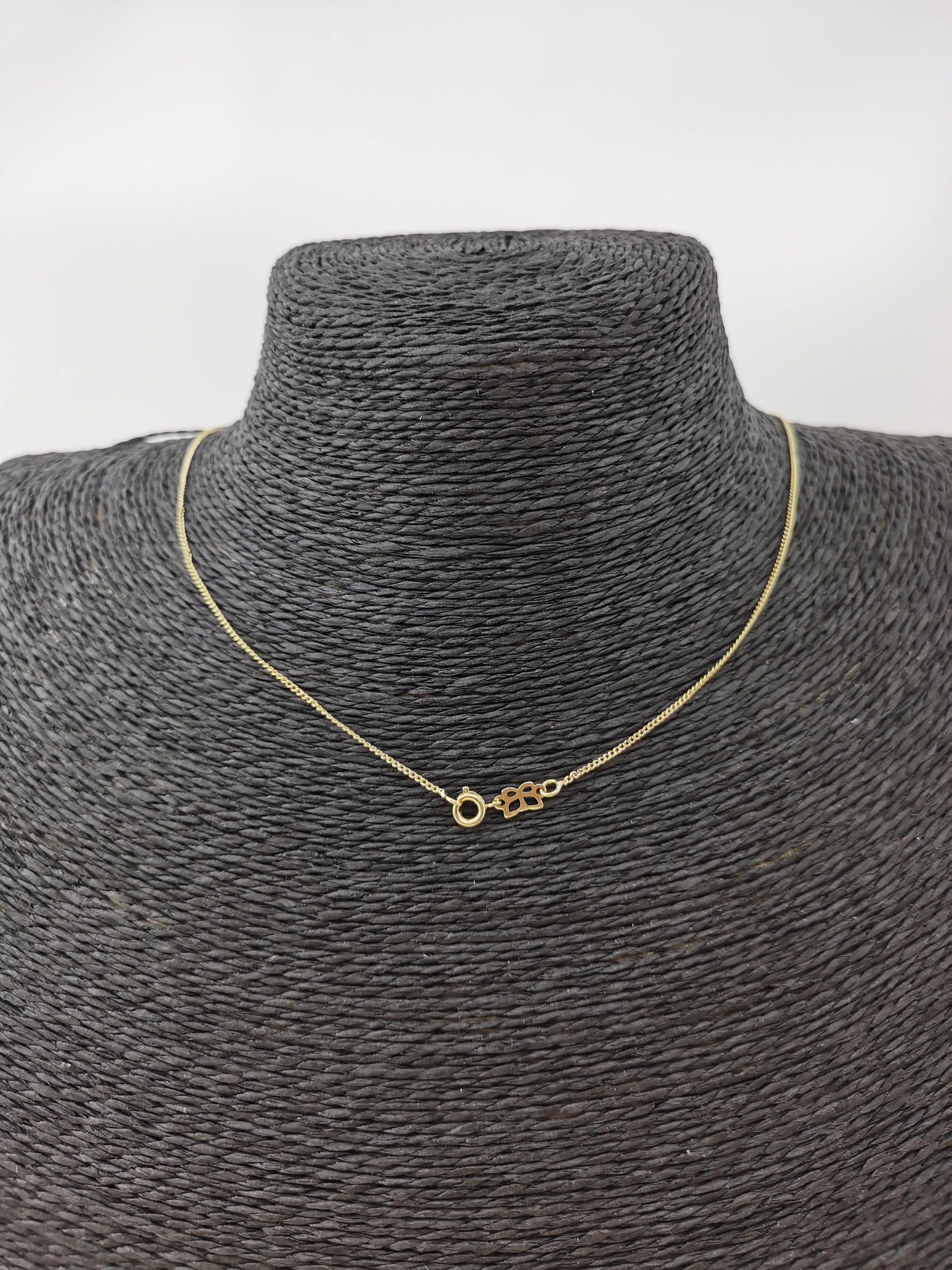1pc15.5'' sleek,1mm Ready to Use Gold Cuban Curb Necklace Chain, Layering Curb Chain Dainty Necklace,For Pendant Charm Necklace Making, 360