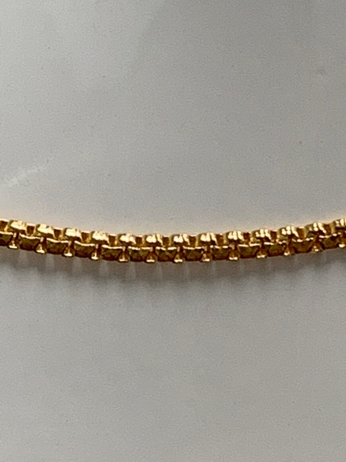 1pc 17.5'' Ready to Use Gold Flat Cocoon Necklace Chain, Layer Snake Chain Dainty Necklace, For Pendant Charm Necklace Making, 363