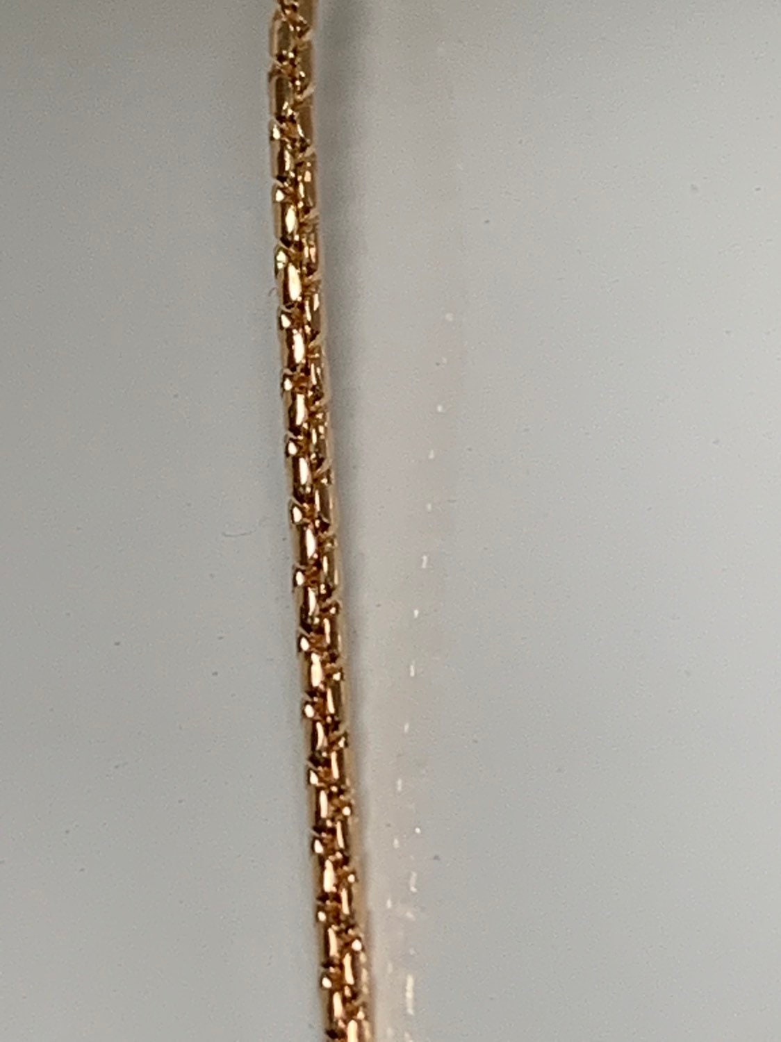 1pc 18'' Ready to Wear Gold Wheat Necklace Chain, Layer Fox Tail Chain Dainty Necklace, For Pendant Charm Necklace Making, 375