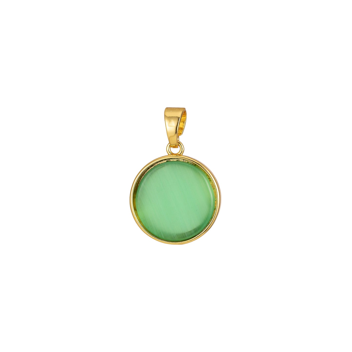 1pc Goemetric Pendant Round Dainty Charm for Necklace Bracelet Findings for Jewelry Making Black Blue Green Pink White Coin