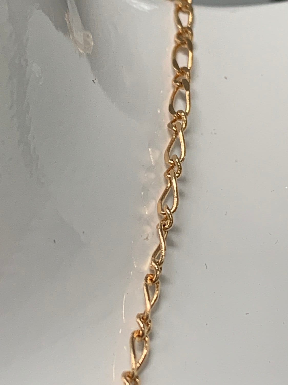17.5" Ready to Wear Gold Fancy Twisted Chain, Cable Diamond Chain, Wholesale Necklaces Jewelry, Width is 1.9mm, 384