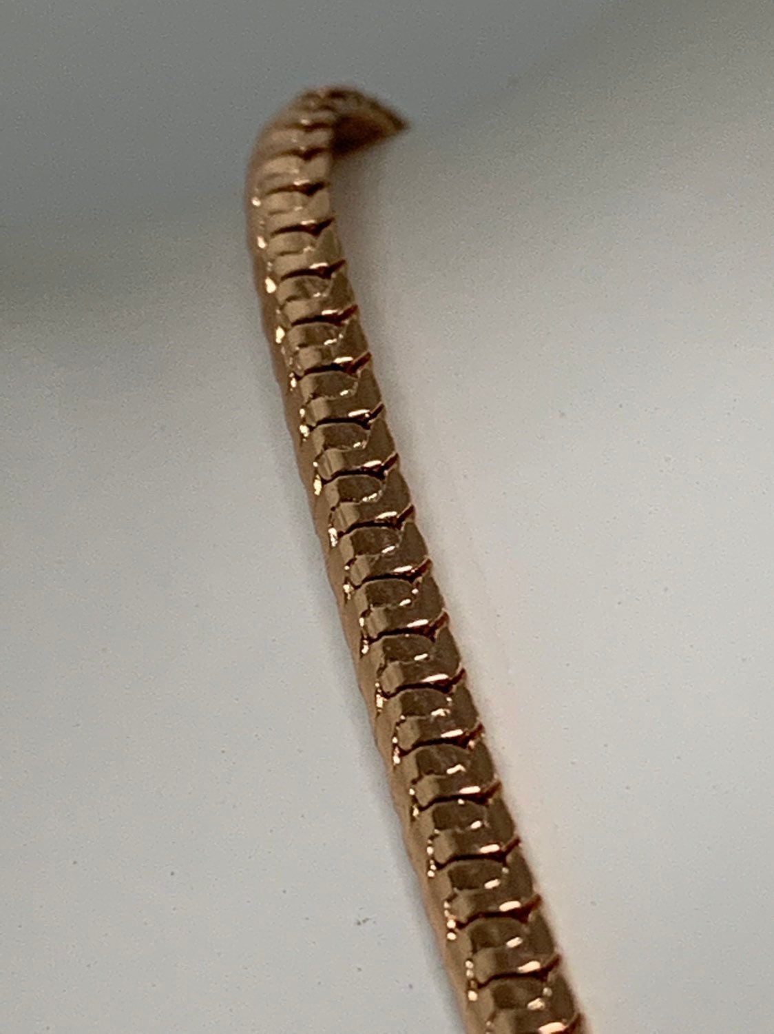 1pc 17.7'' Ready to Use Gold Cocoon Necklace Chain, Layer Snake Chain Dainty Necklace, For Pendant Charm Necklace Making, 449