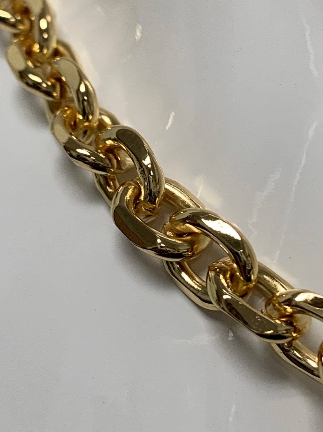 14K Gold Filled 1.8mm thick Paperclip Rolo Cable Chain by Yard, Gold Filled Cable Rolo Chain,Wholesale bulk Roll Chain for DIY Jewelry, 496