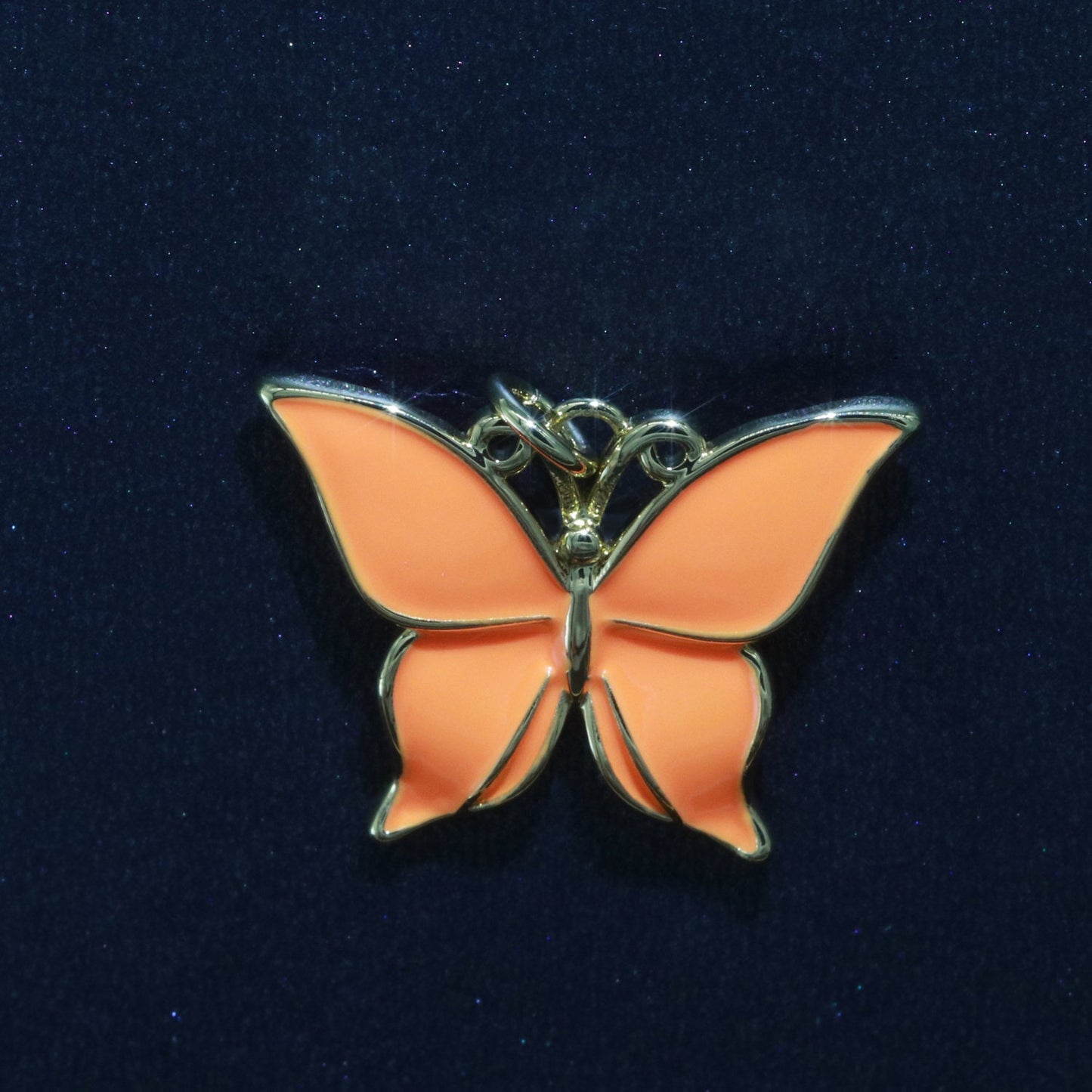 Enamel Mariposa Butterfly Charm Pink Black White Teal Butterfly Charm Pendant for Necklace Earring Supply Component in 14k Gold Filled,M-167