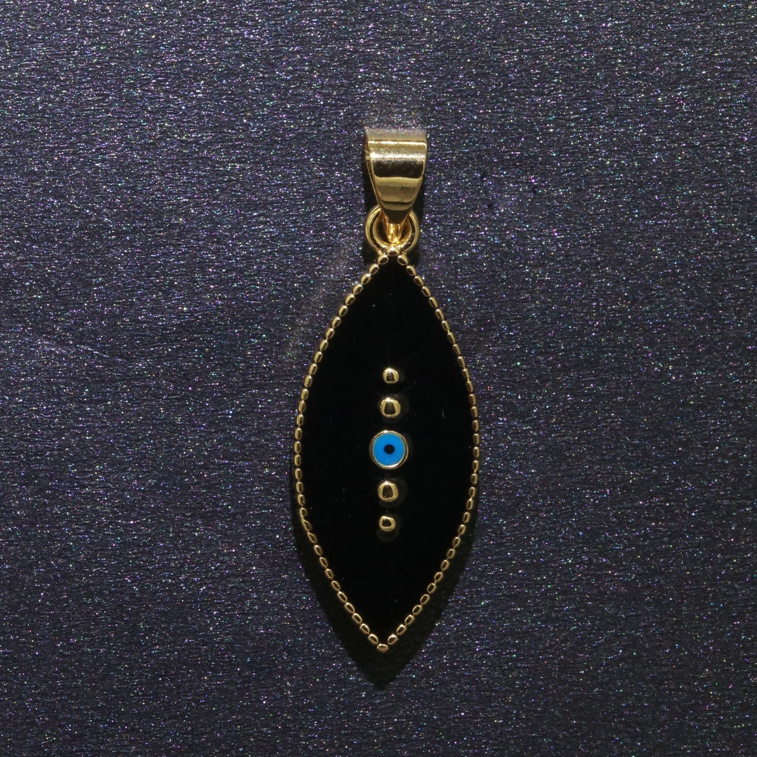 Enamel Evil Eye Charm Red Black White Charm Gold Pendant for Necklace Earring Supply Component in 14k Gold Filled