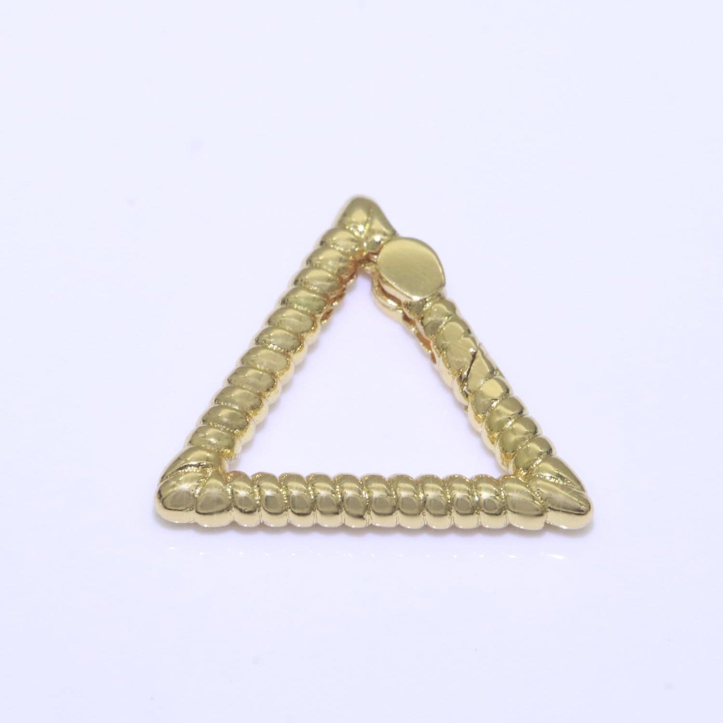 15.5X17.5mm Triangle Gold Spring Buckle Metal Snap Clasp Spring gate ring, Trigger Round Ring, Snap Clasp Hook for Jewelry Supply