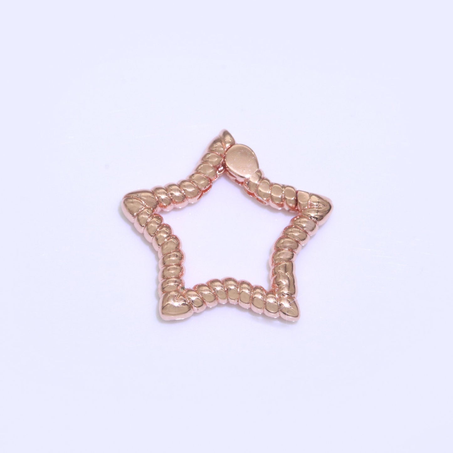 Tiny Star Gold Spring Buckle Metal Snap Clasp Spring gate ring, Trigger Round Ring, Snap Clasp Hook for Jewelry Supply