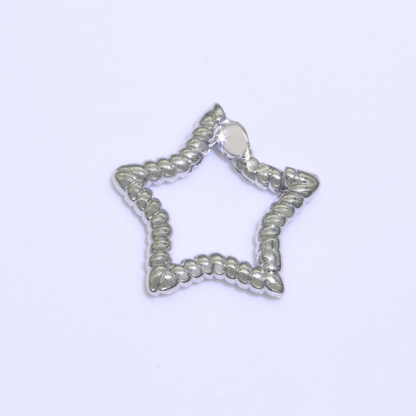 Tiny Star Gold Spring Buckle Metal Snap Clasp Spring gate ring, Trigger Round Ring, Snap Clasp Hook for Jewelry Supply