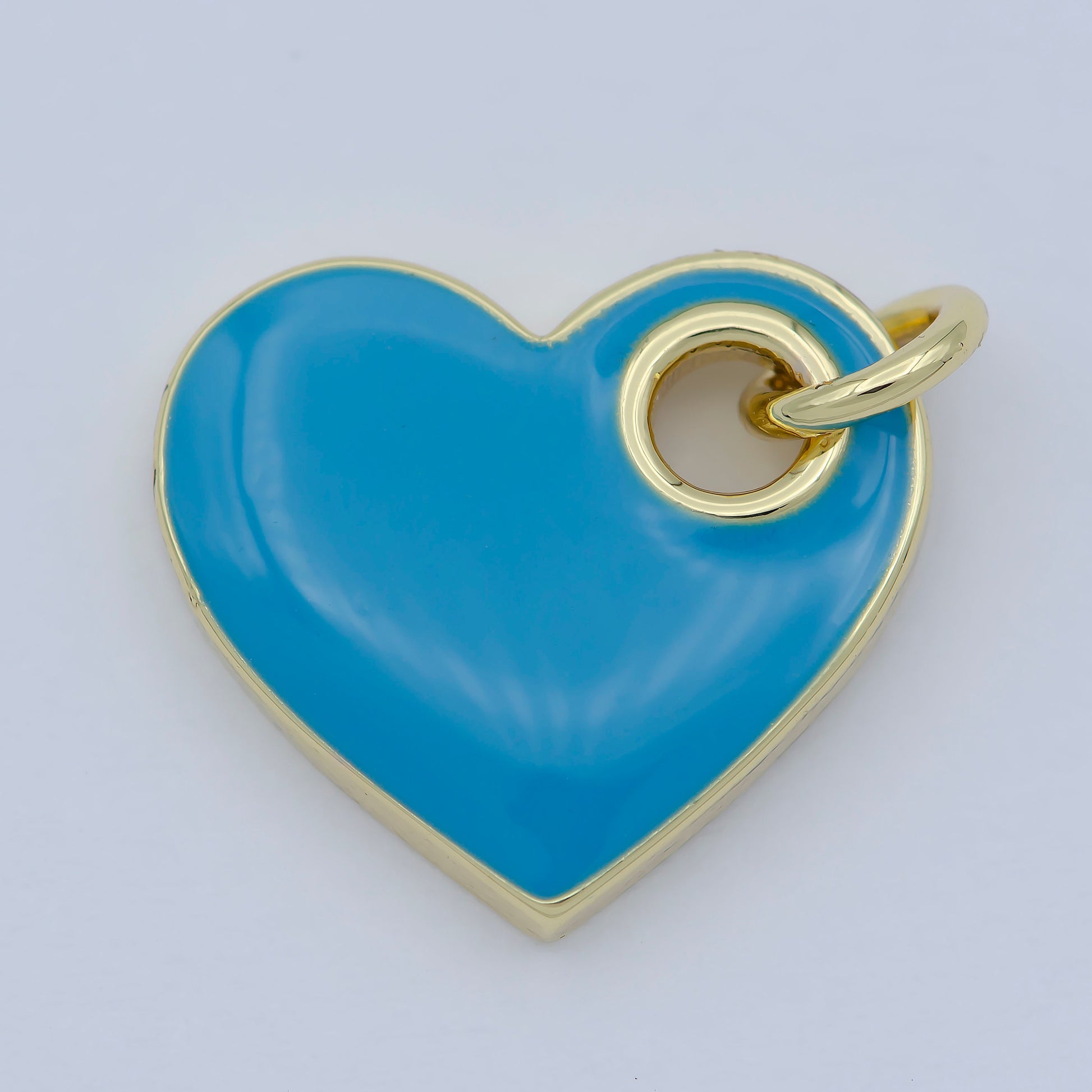 Dainty Enamel Heart Charm Colorful Sideways Heart Pendant Necklace Earring Bracelet Supply for Love Dainty Minimalist Heart Blue Pink Red