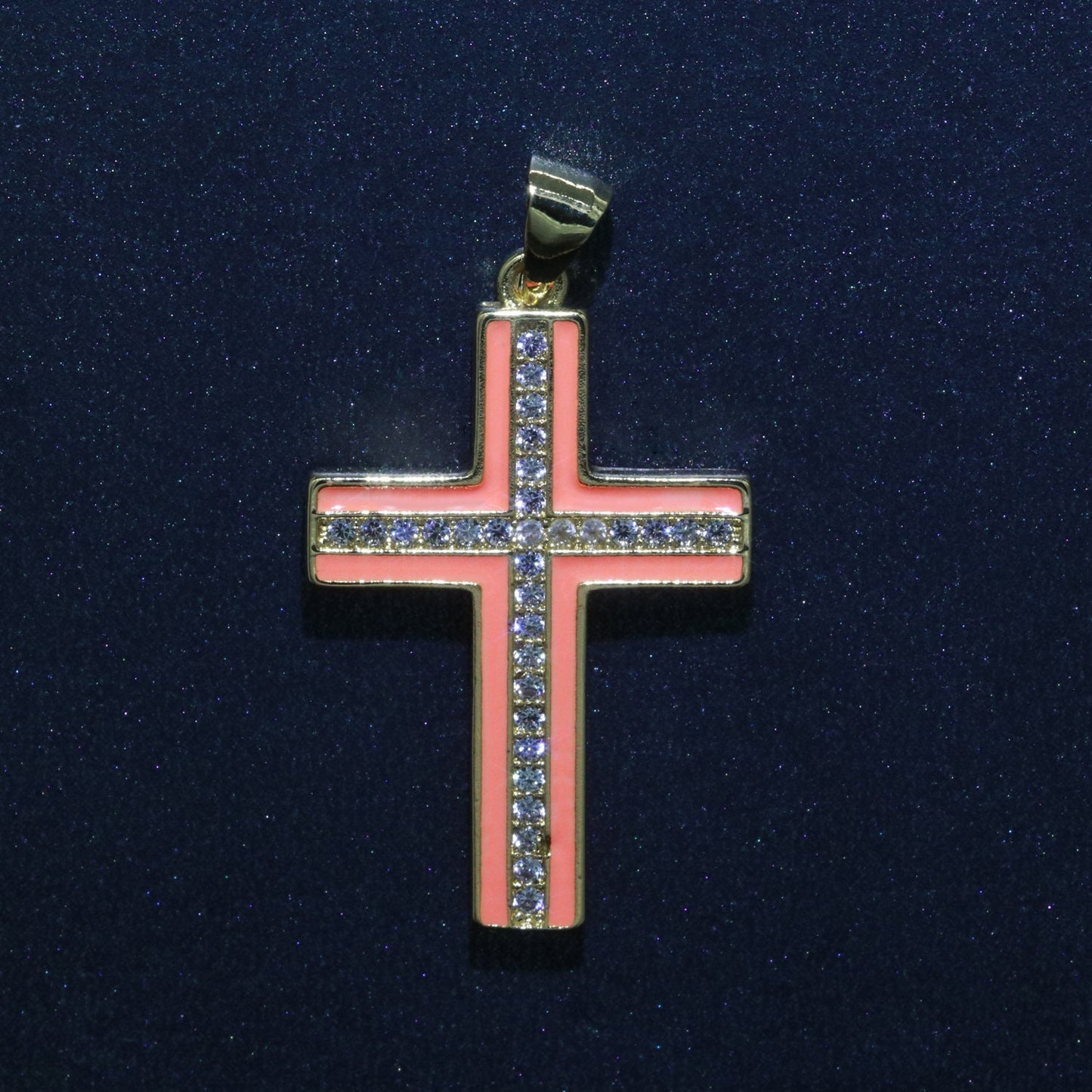 Multi Color Cubic Cross Pendant,Enamel CZ Charm,Earrings Bracelet Necklace Charm,pdgf 2231, J286 - J295