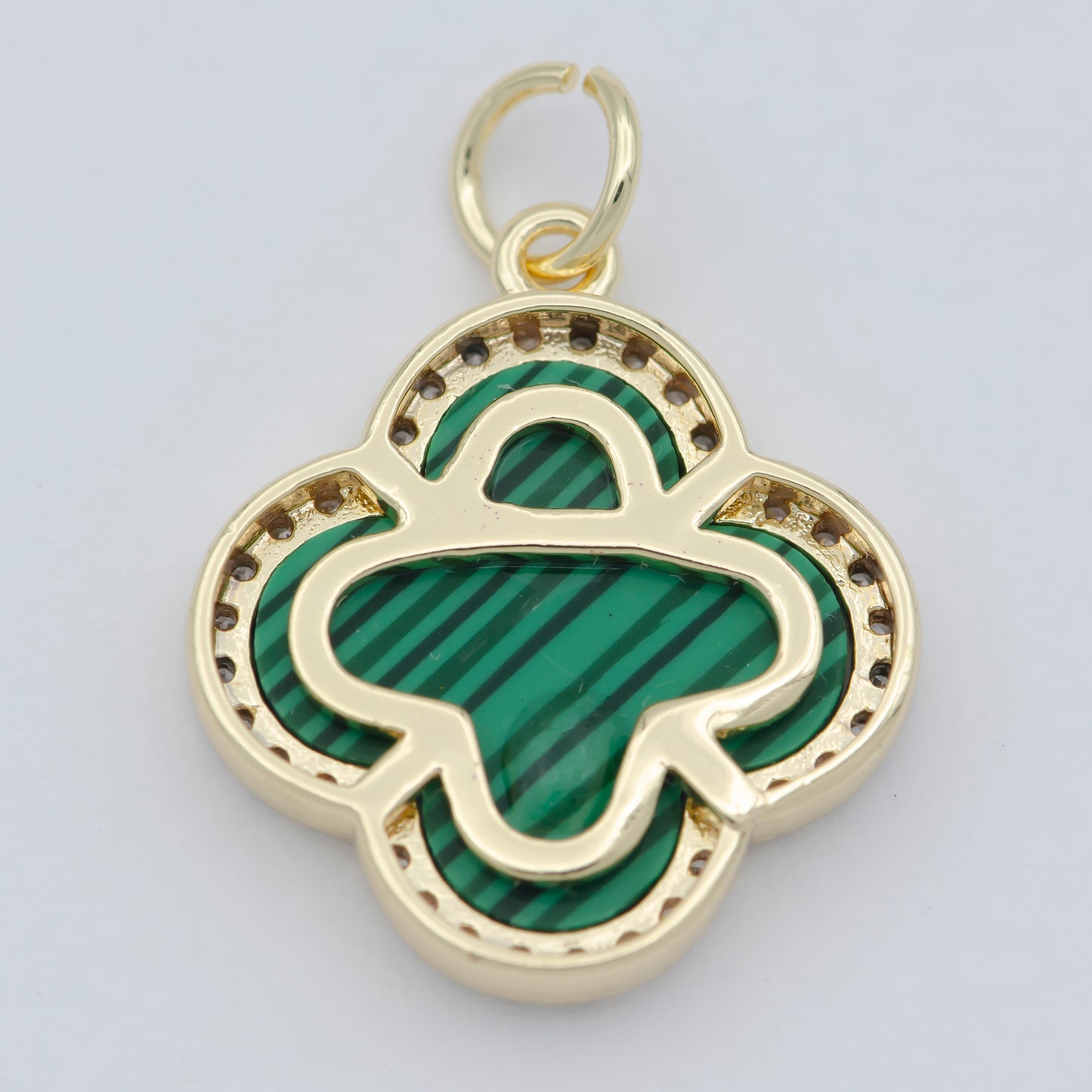 Natural Gemstone charm Malachite pendant, Gold Filled Charm Semi Previous Stone with Gold Filled Bezel for Earring necklace Bracelet