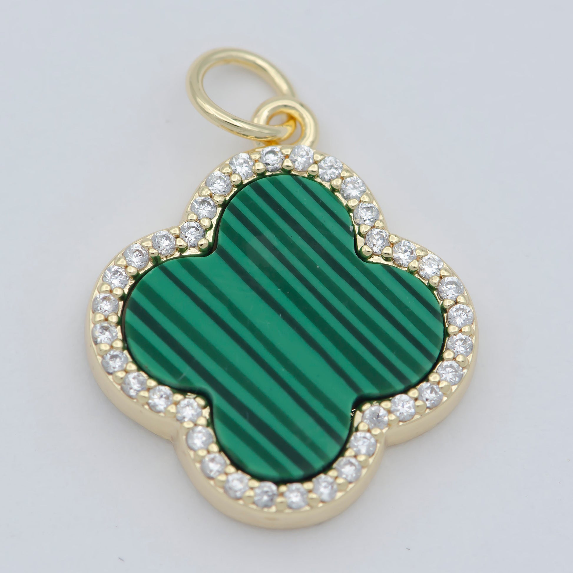 Natural Gemstone charm Malachite pendant, Gold Filled Charm Semi Previous Stone with Gold Filled Bezel for Earring necklace Bracelet