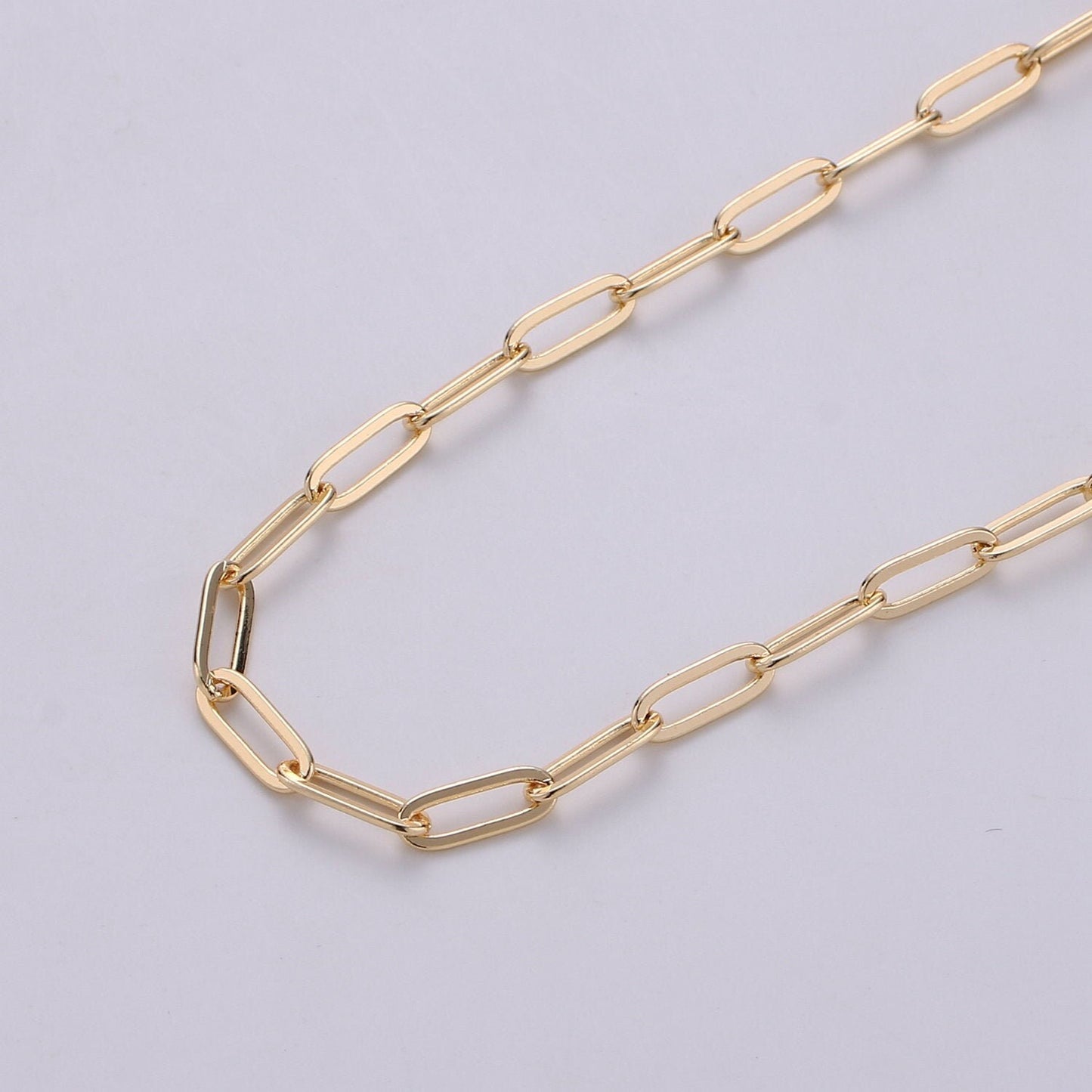 New Color Paperclip Rolo Cable Chain by Yard, Cable Rolo Chain by meter, 9.4mmx 2.8mm x Thicknest 0.6mm,Roll-250