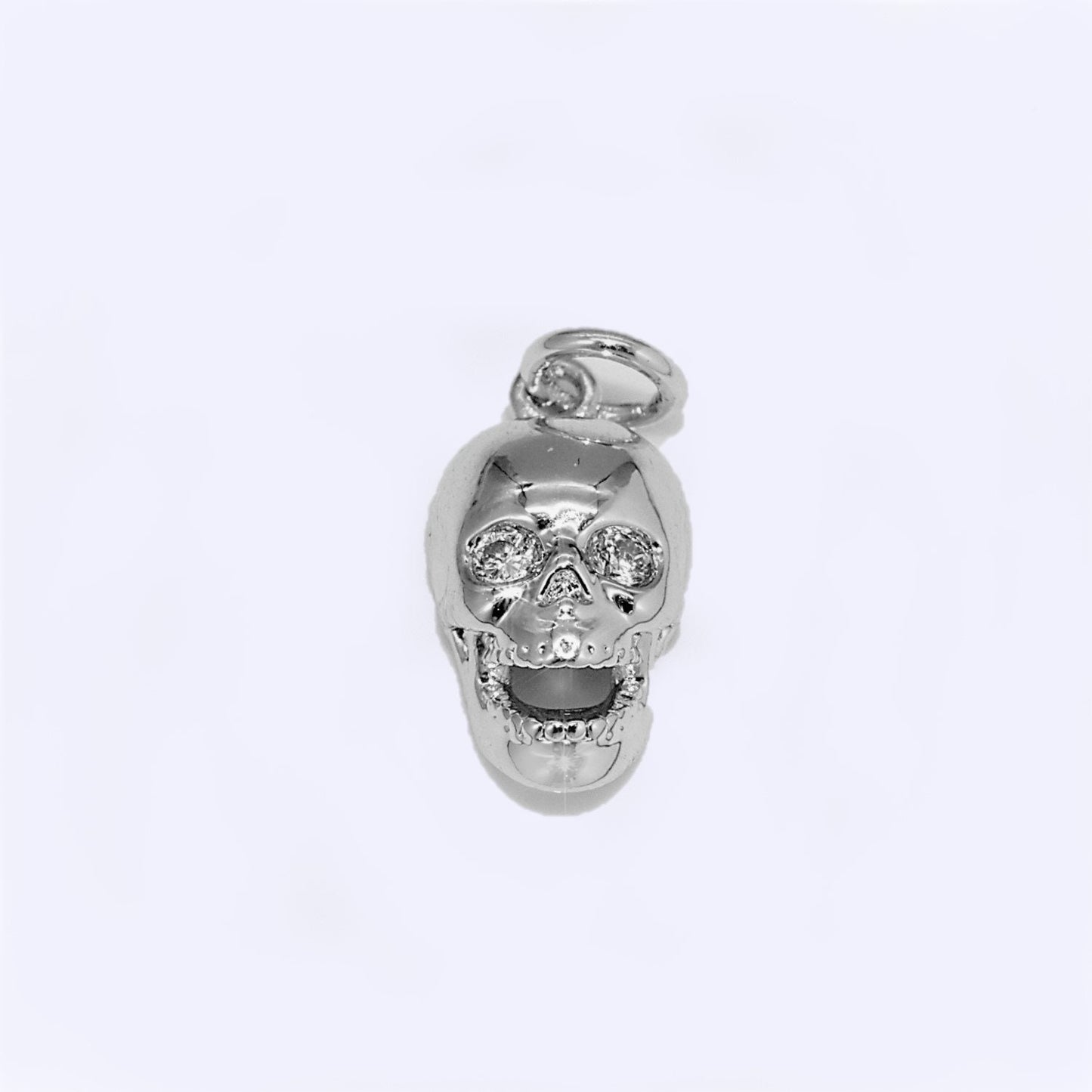Gold Skull Charm, Skull Pendant, 3D Skull Pendant Gold Charm, Pewter, Silver Black Gun Metal Charm Bracelet Necklace for halloween,M-509