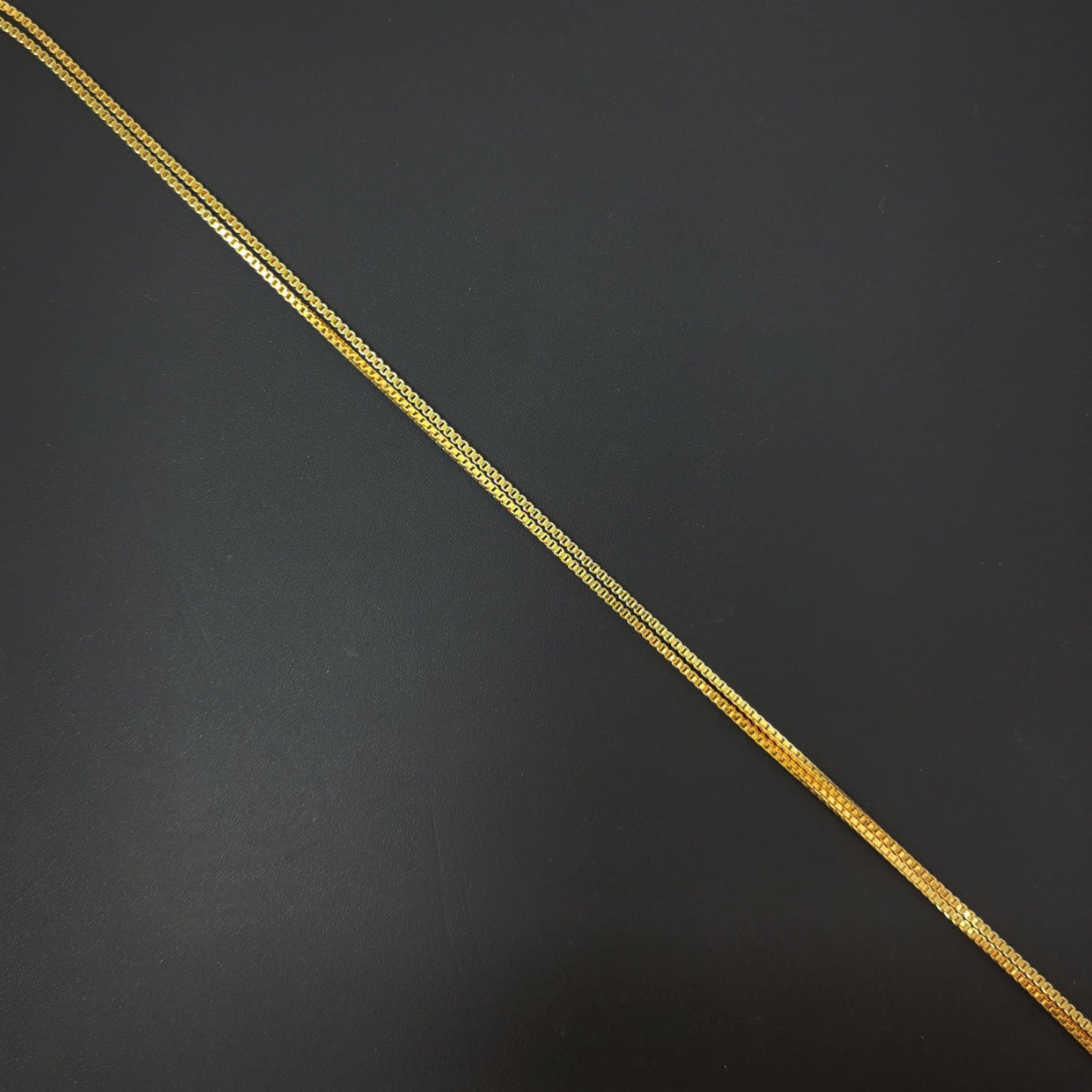1pc 17.5'' ready to wear Gold Square Box Chain Necklace, Layering Dainty Box Chain For Jewelry Making Pendant Charm Supplies 294
