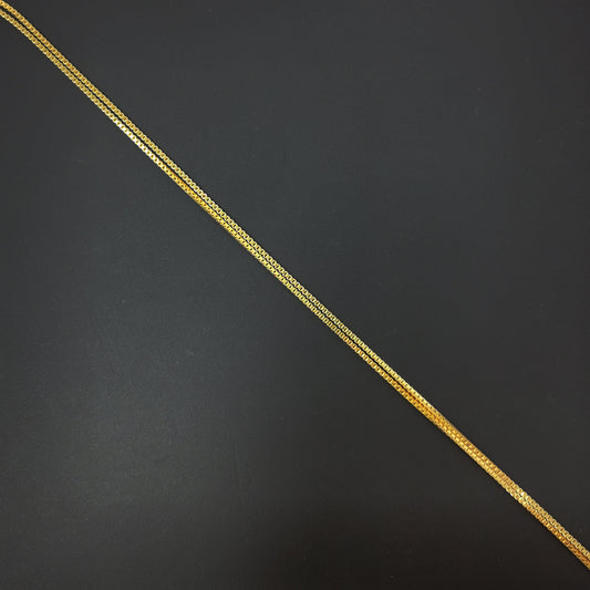 1pc 17.5'' ready to wear Gold Square Box Chain Necklace, Layering Dainty Box Chain For Jewelry Making Pendant Charm Supplies 294