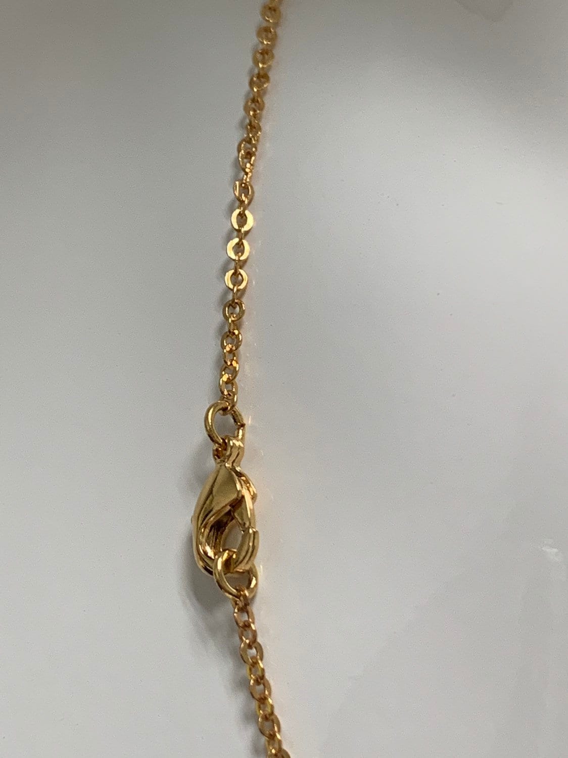 1pc 17.0'' Ready to Use 24K Gold Rolo Necklace Chain, Layering O Chain Dainty Necklace, For Pendant Charm Necklace, CN-316