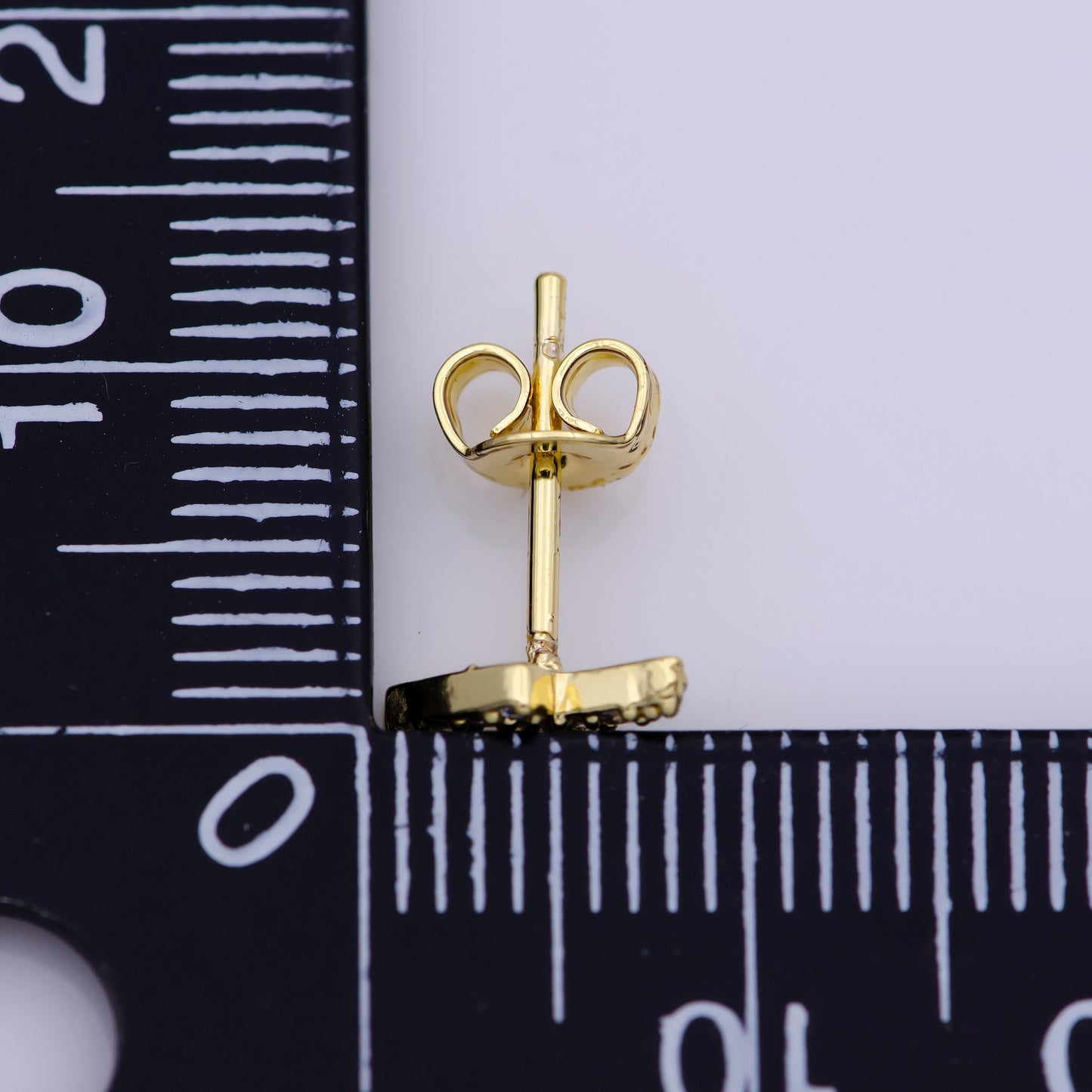 Dainty Gold Thunder Stud Earring Gold Filled Lightning Bolt Cz Stud Earring Gift Friendship Jewelry Wholesale Dainty Delicate Christmas Gift