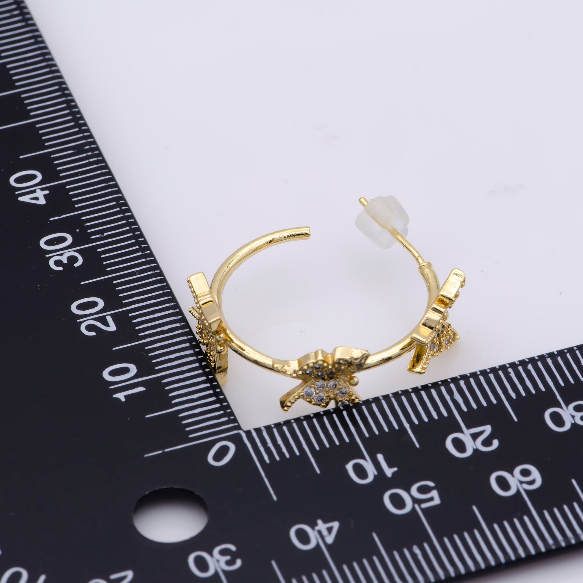 Mini Butterfly Hoop Earring Statement Earring for Everyday Wear Animal Lover Mariposa Monarch Earring Jewelry