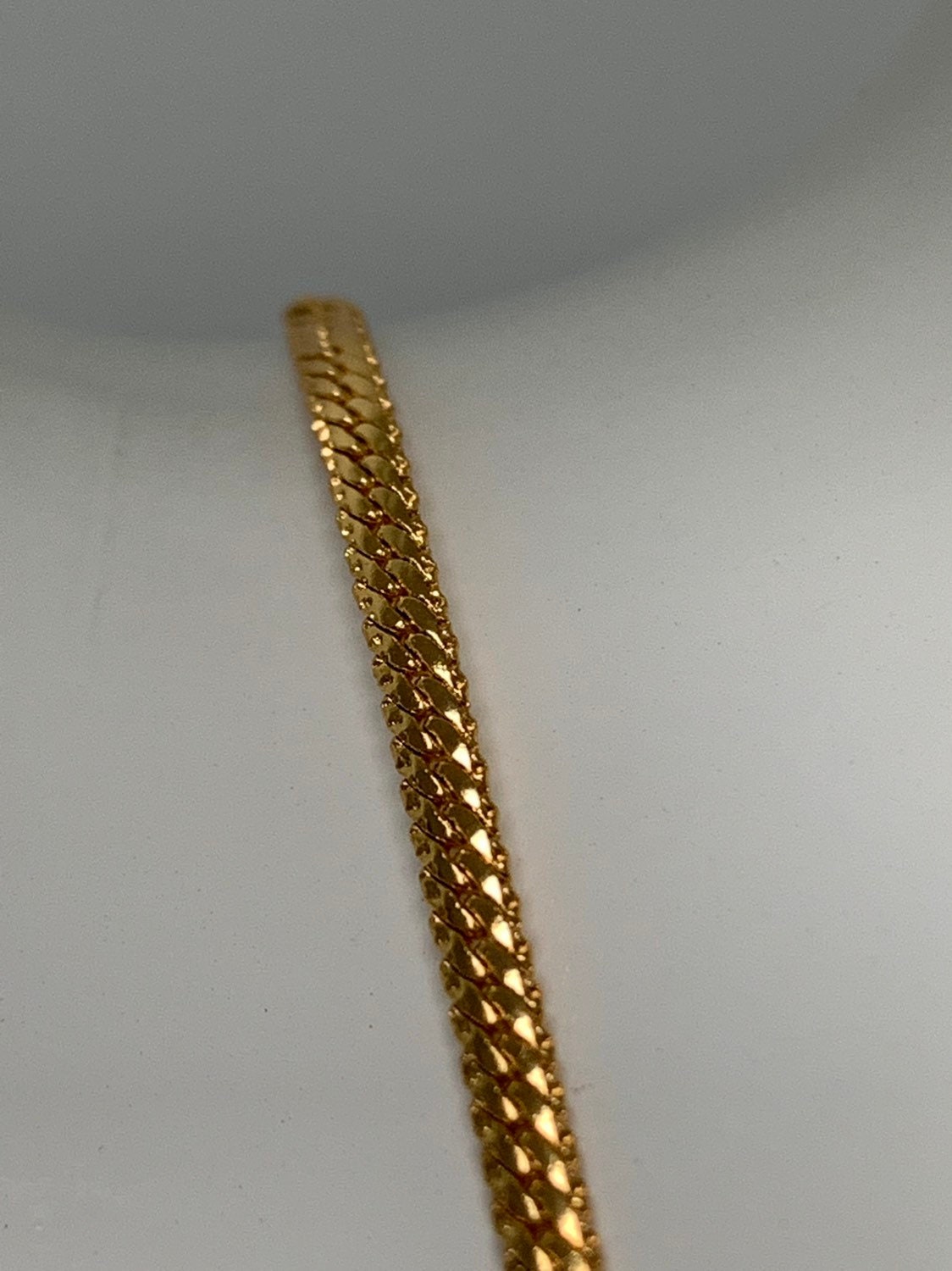 1pc 23.5'' Ready to Use Gold Franco Wheat Necklace Chain, Layering Unique Chain Bold Necklace, Perfect for Pendant Charm Necklace, 418