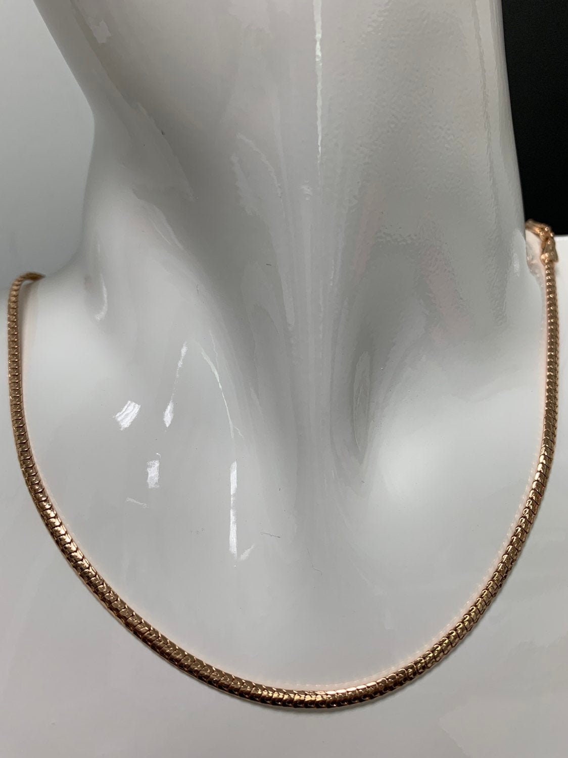 1pc 17.7'' Ready to Use Gold Cocoon Necklace Chain, Layer Snake Chain Dainty Necklace, For Pendant Charm Necklace Making, 449