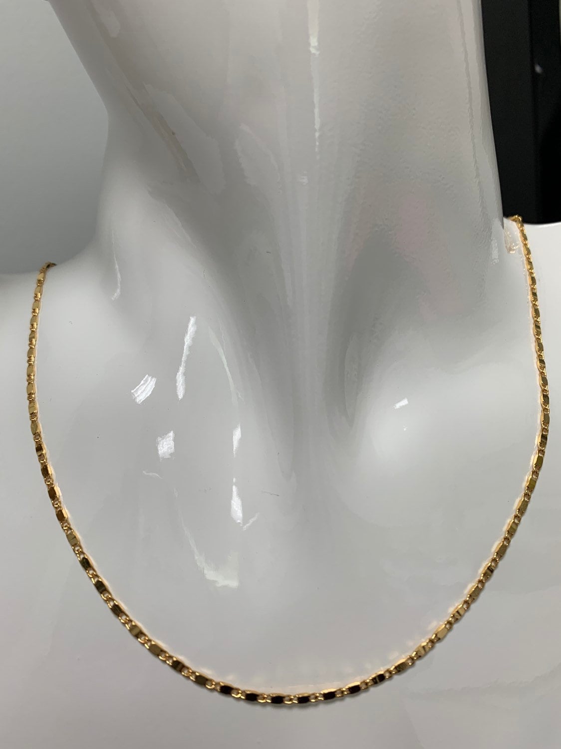 1pc19.5'' Ready to Use Gold Unique Necklace Chain, Layering Plate Lock Chain Dainty Necklace, Perfect for Pendant Necklace, 321